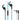VIVANCO Hochwertige Sport In Ear Kopfhörer SPX40, kompatibel mit 3,5 mm Klinke, Stereo BASS, Mikrofon, 90° Stecker, Blau