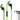 VIVANCO Hochwertige Sport In Ear Kopfhörer SPX40, kompatibel mit 3,5 mm Klinke, Stereo BASS, Mikrofon, 90° Stecker, Grün